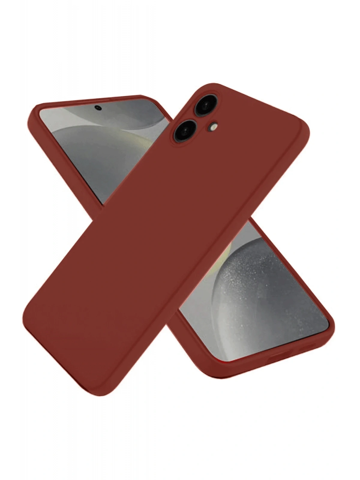 Newface Samsung Galaxy A06 Kılıf First Silikon - Bordo