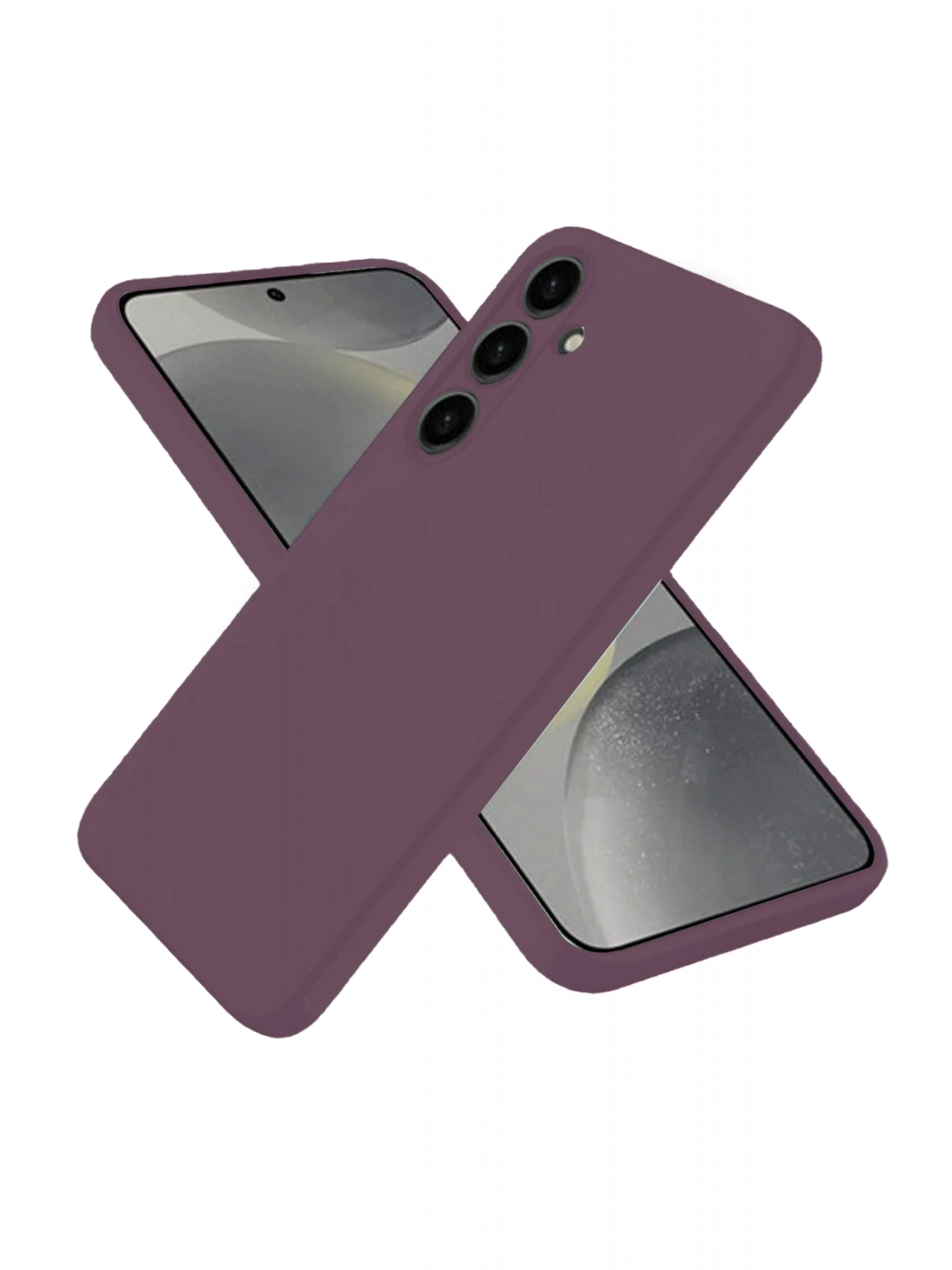 Newface Samsung Galaxy A06 Kılıf First Silikon - Mürdüm