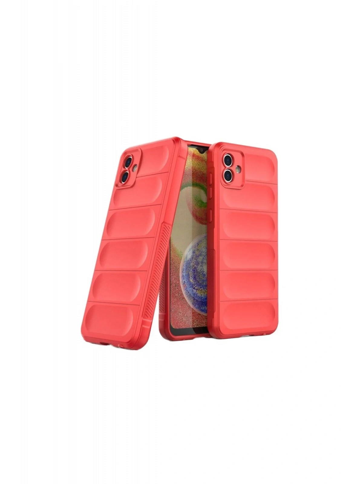 Newface Samsung Galaxy A06 Kılıf Optimum Silikon - Kırmızı