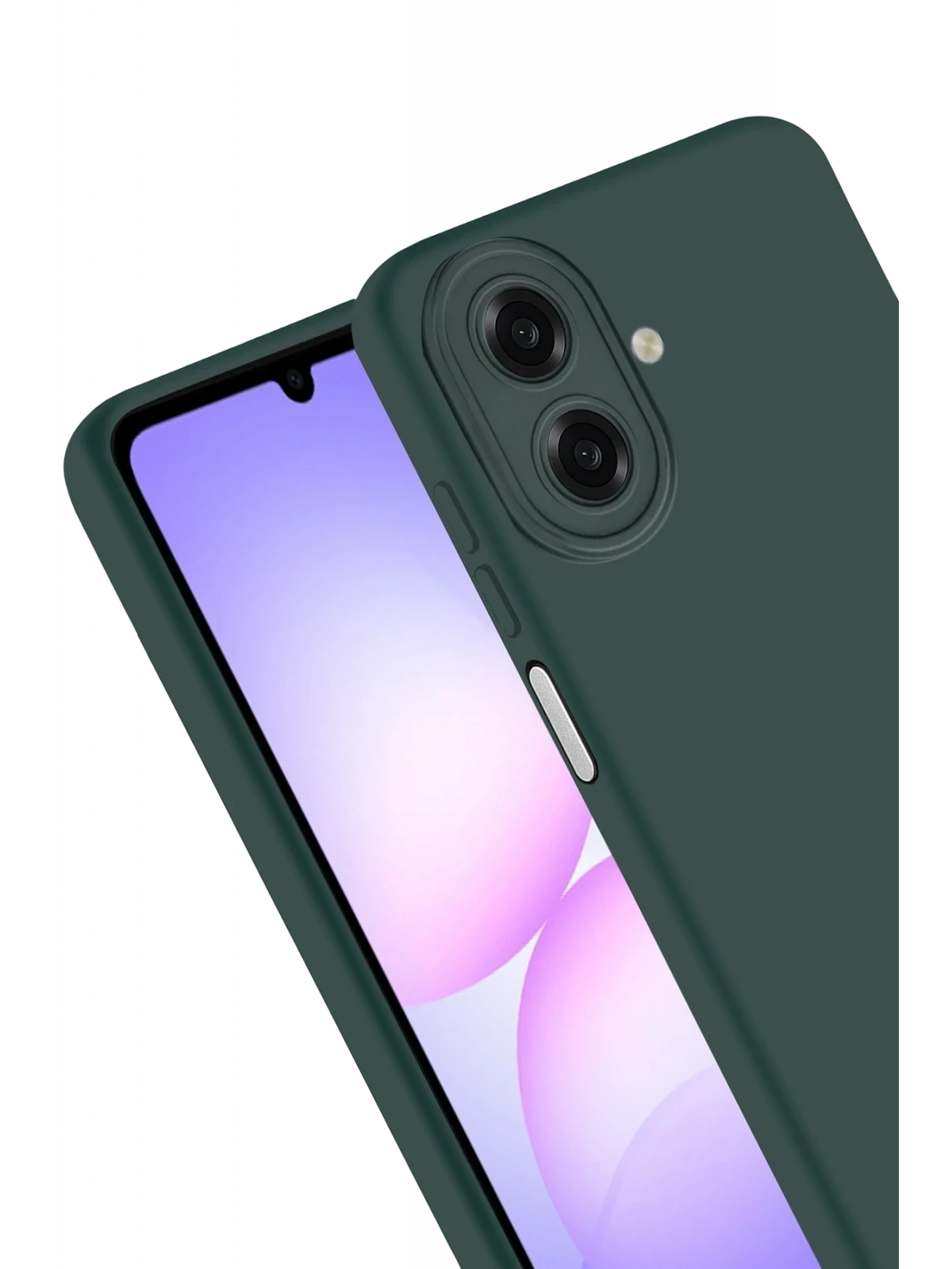 Newface Samsung Galaxy A07 4G First Silikon - Koyu Yeşil