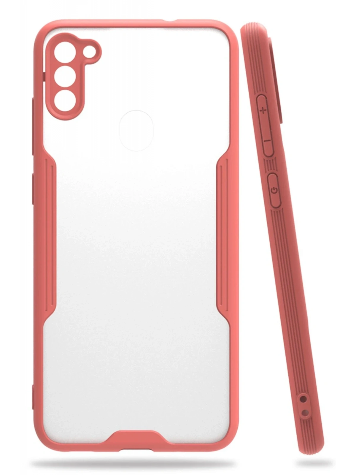 Newface Samsung Galaxy A11 Kılıf Platin Silikon - Pembe