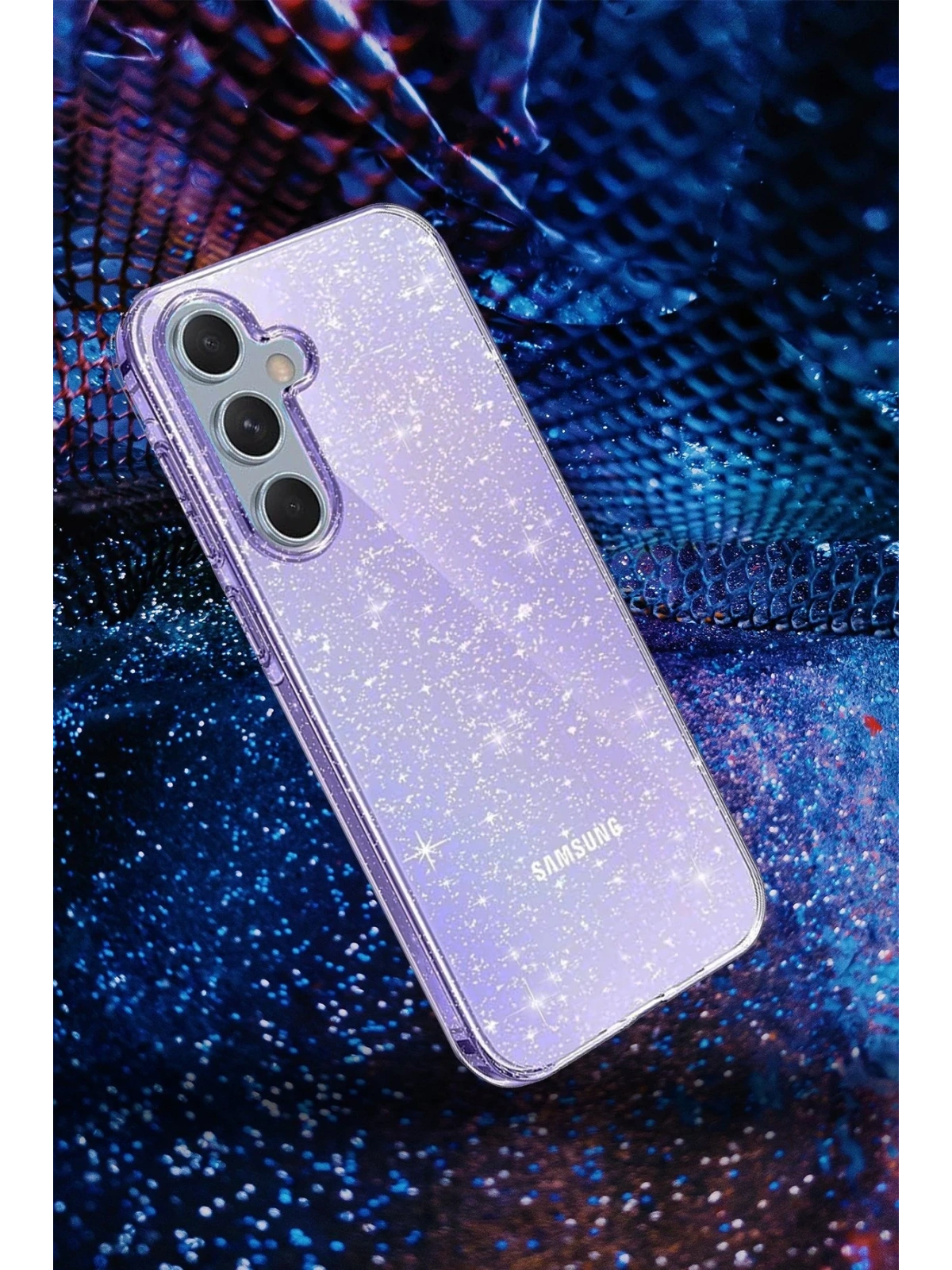Newface Samsung Galaxy A15 4G Kılıf Glow Kapak - Mor