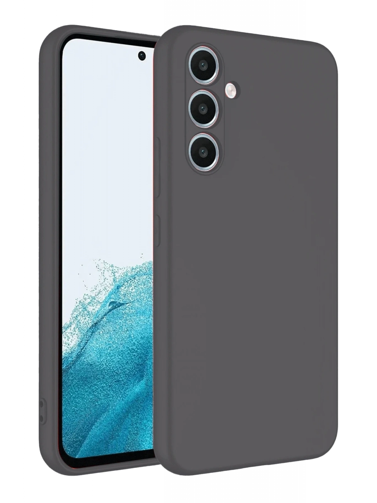 Newface Samsung Galaxy A16 5G Kılıf First Silikon - Gri