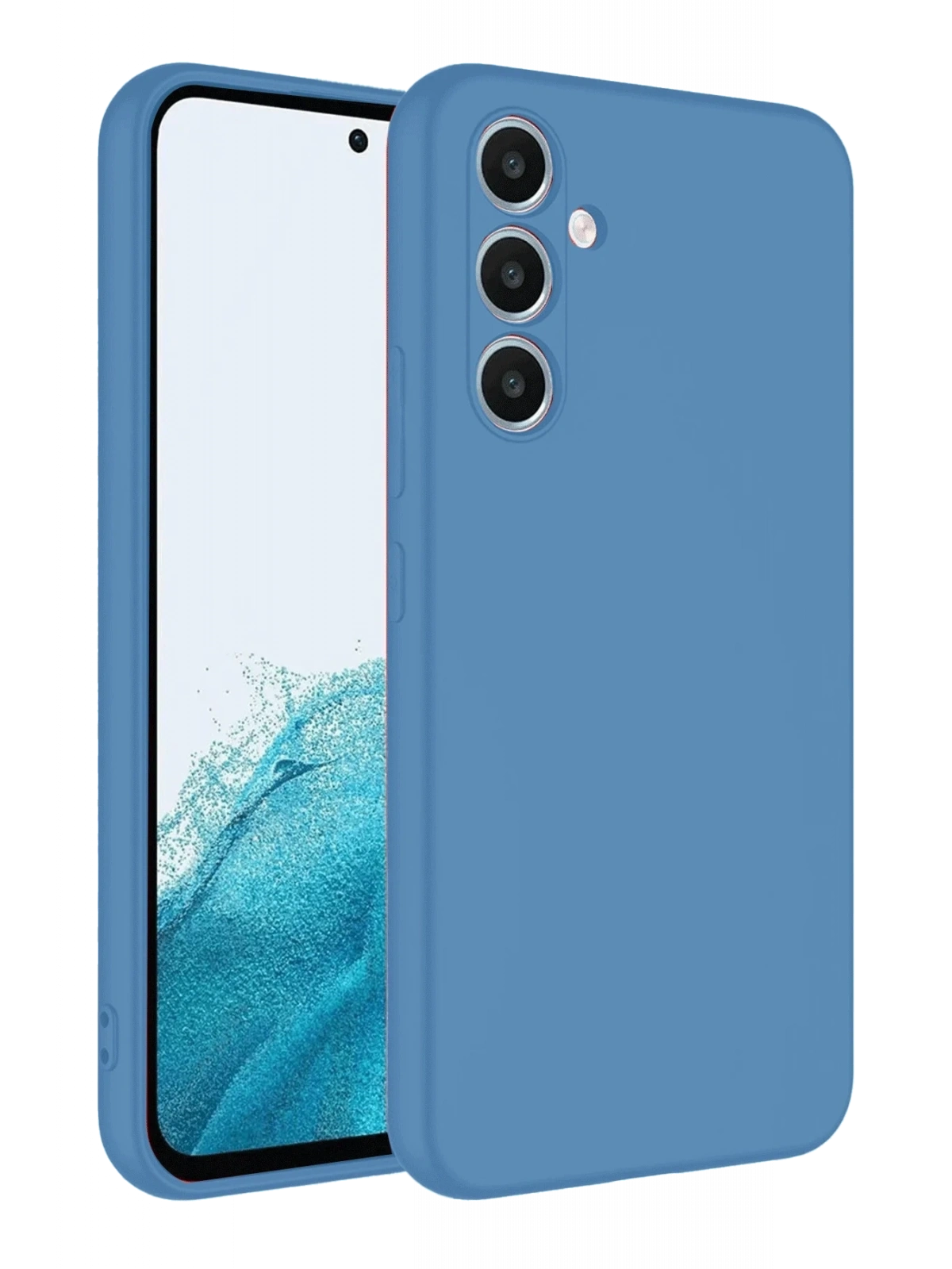 Newface Samsung Galaxy A16 5G Kılıf First Silikon - Mavi