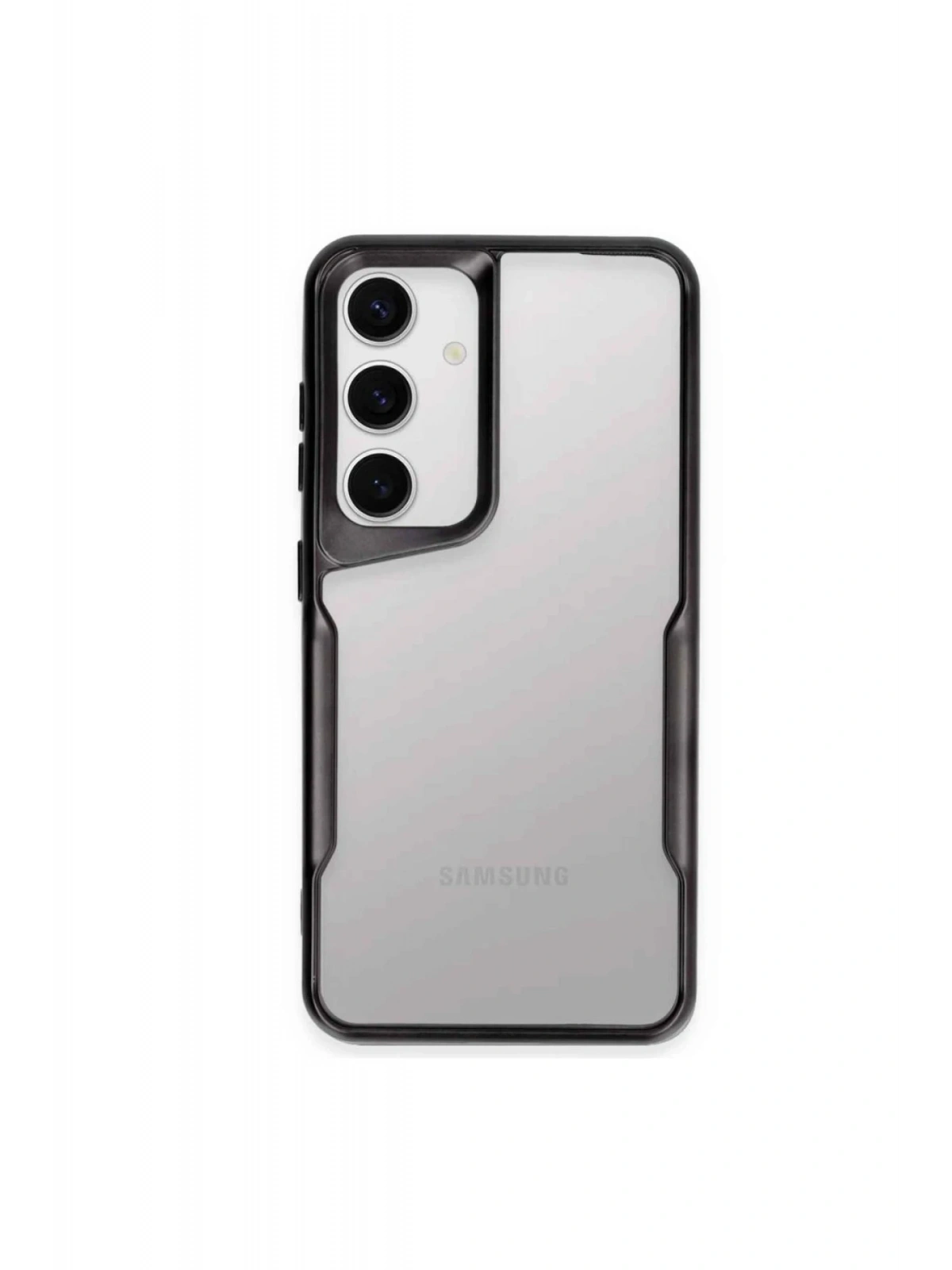 Newface Samsung Galaxy A24 4G Kılıf Boyi Silikon Kapak - Siyah