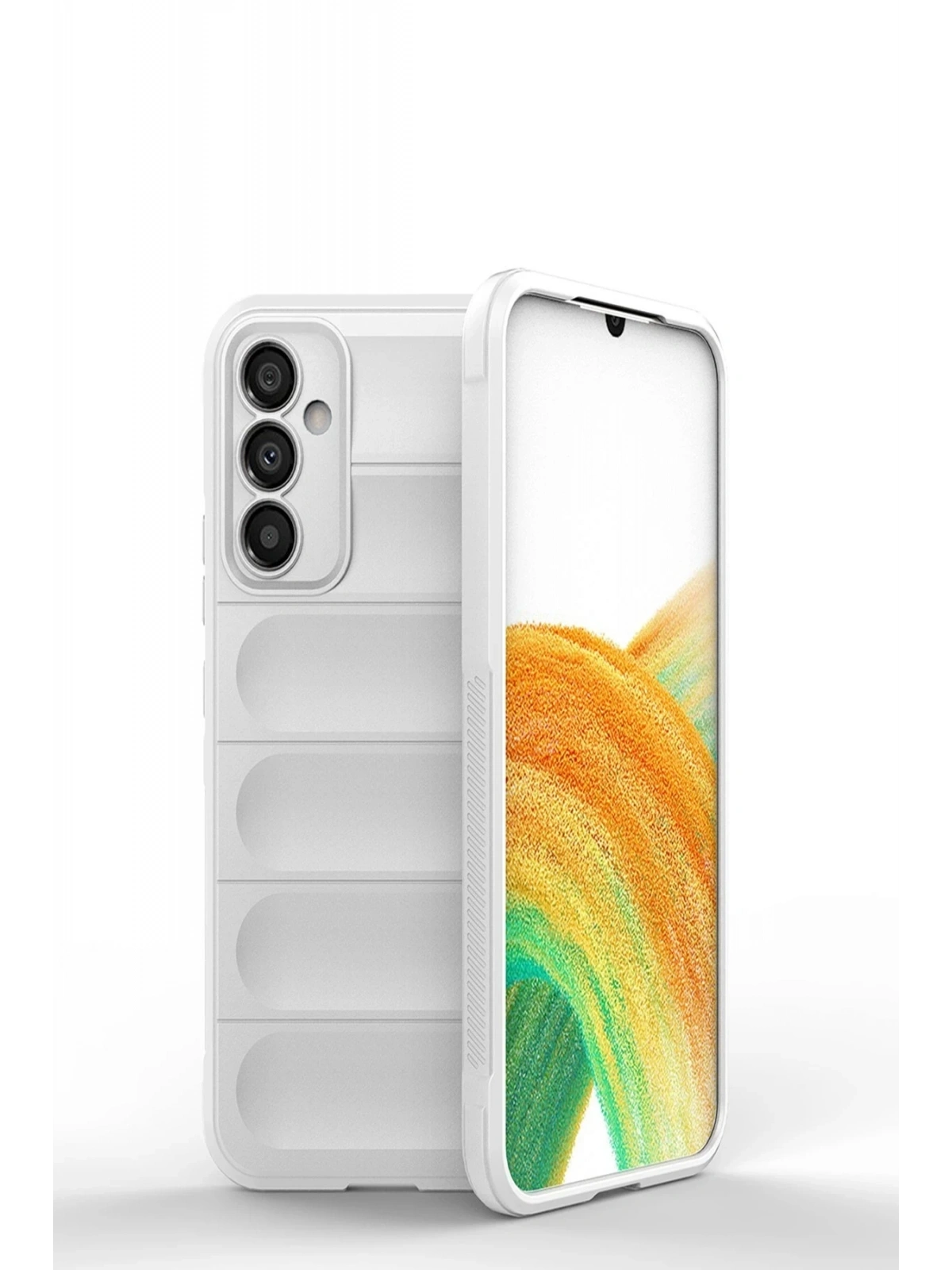 Newface Samsung Galaxy A25 5G Kılıf Optimum Silikon - Krem