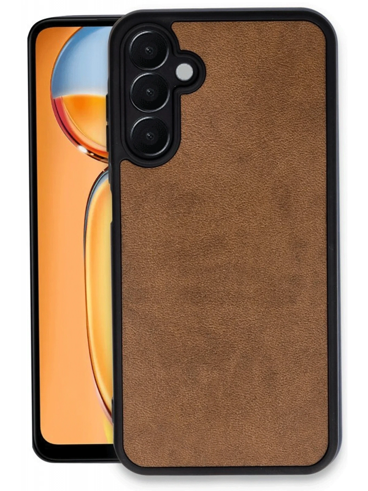 Newface Samsung Galaxy A26 Kılıf Aras Deri Kapak - Taba