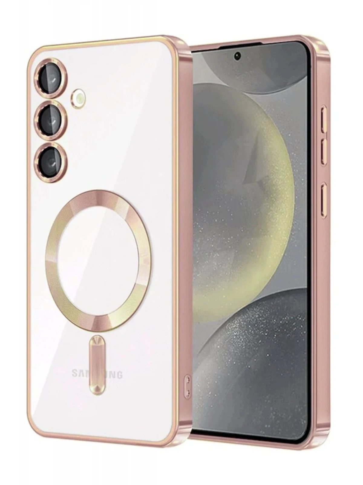 Newface Samsung Galaxy A35 5G Kross Magneticsafe Kapak - Rose