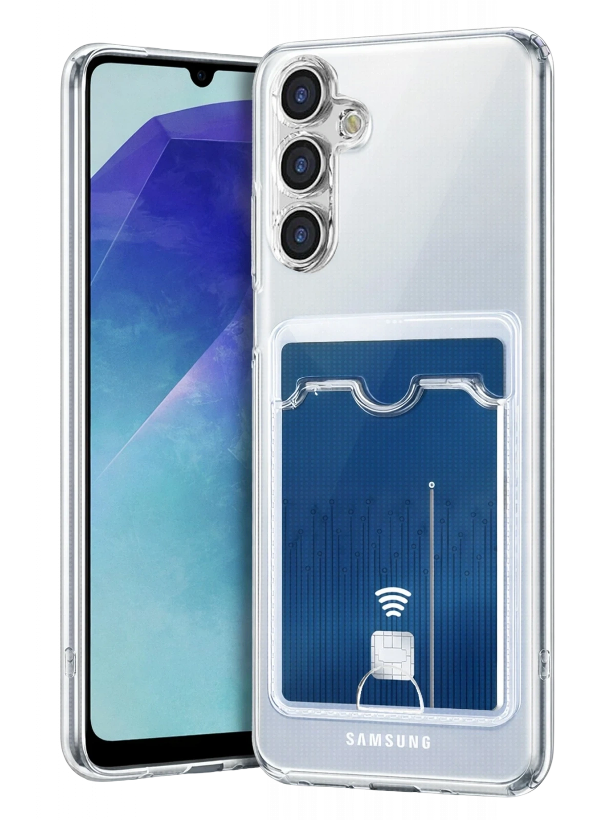Newface Samsung Galaxy A57 5G Kart Şeffaf Silikon - Şeffaf