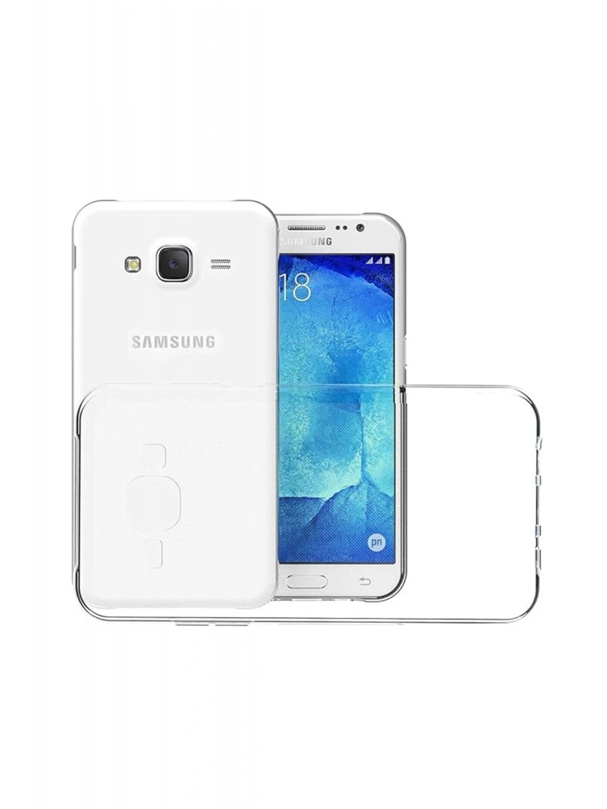 Newface Samsung Galaxy J7 Kılıf Lüx Şeffaf Silikon
