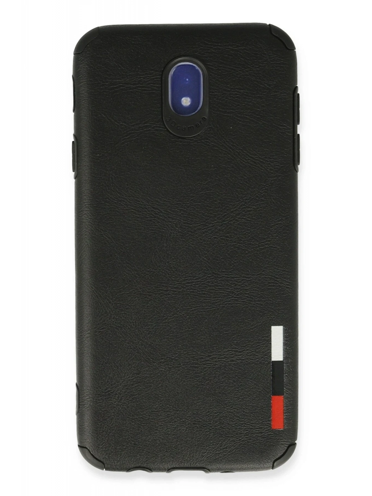 Newface Samsung Galaxy J7 Pro / J730 Kılıf Loop Deri Silikon - Siyah