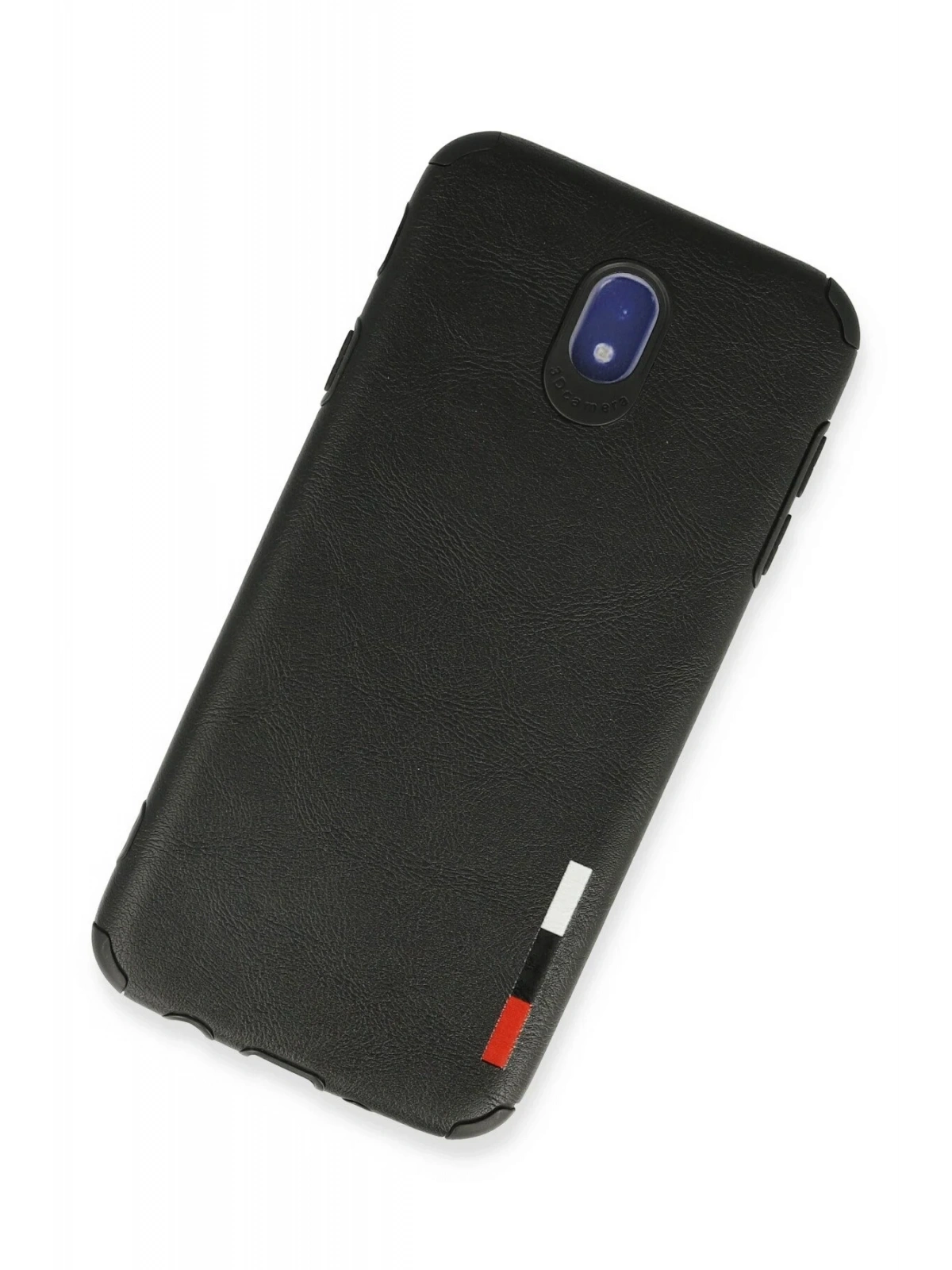 Newface Samsung Galaxy J7 Pro / J730 Kılıf Loop Deri Silikon - Siyah