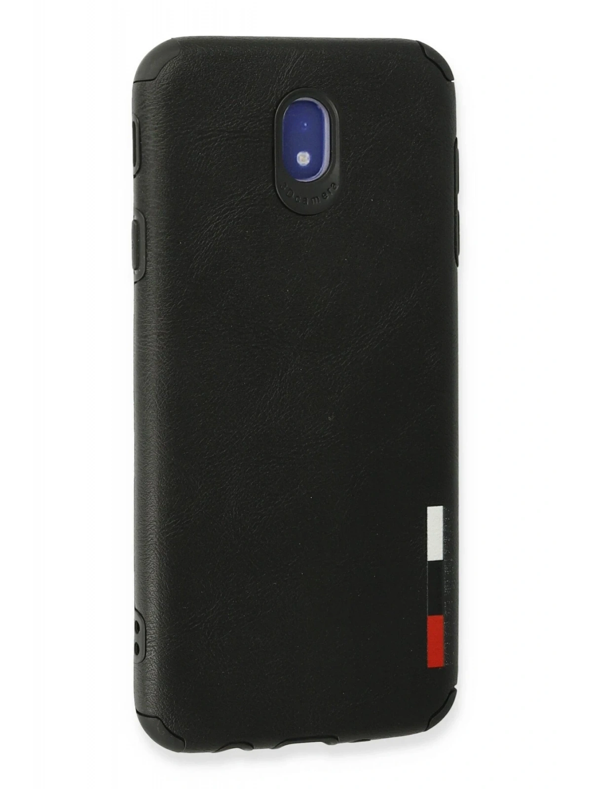 Newface Samsung Galaxy J7 Pro / J730 Kılıf Loop Deri Silikon - Siyah