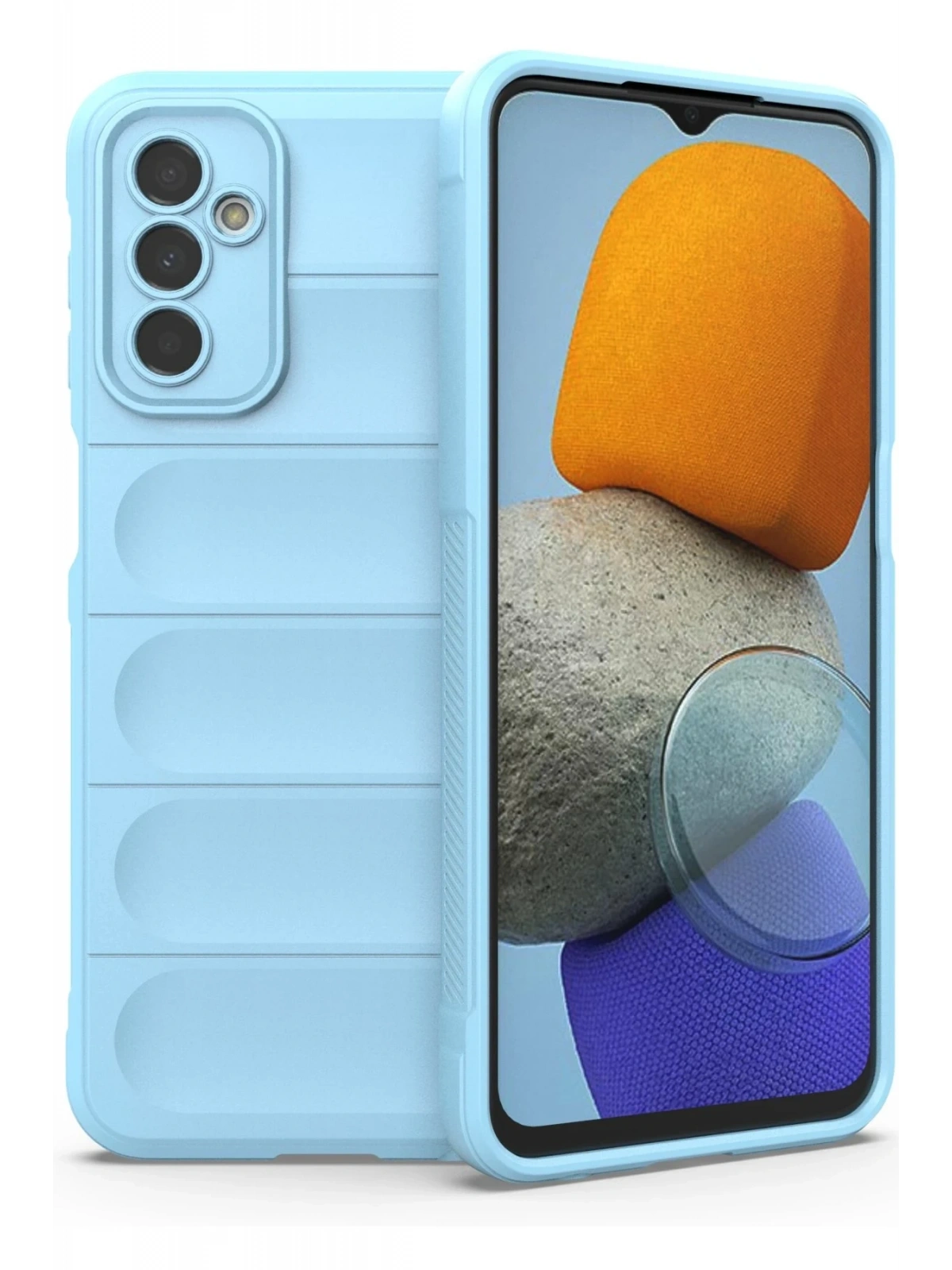 Newface Samsung Galaxy M23 Kılıf Optimum Silikon - Sky Blue
