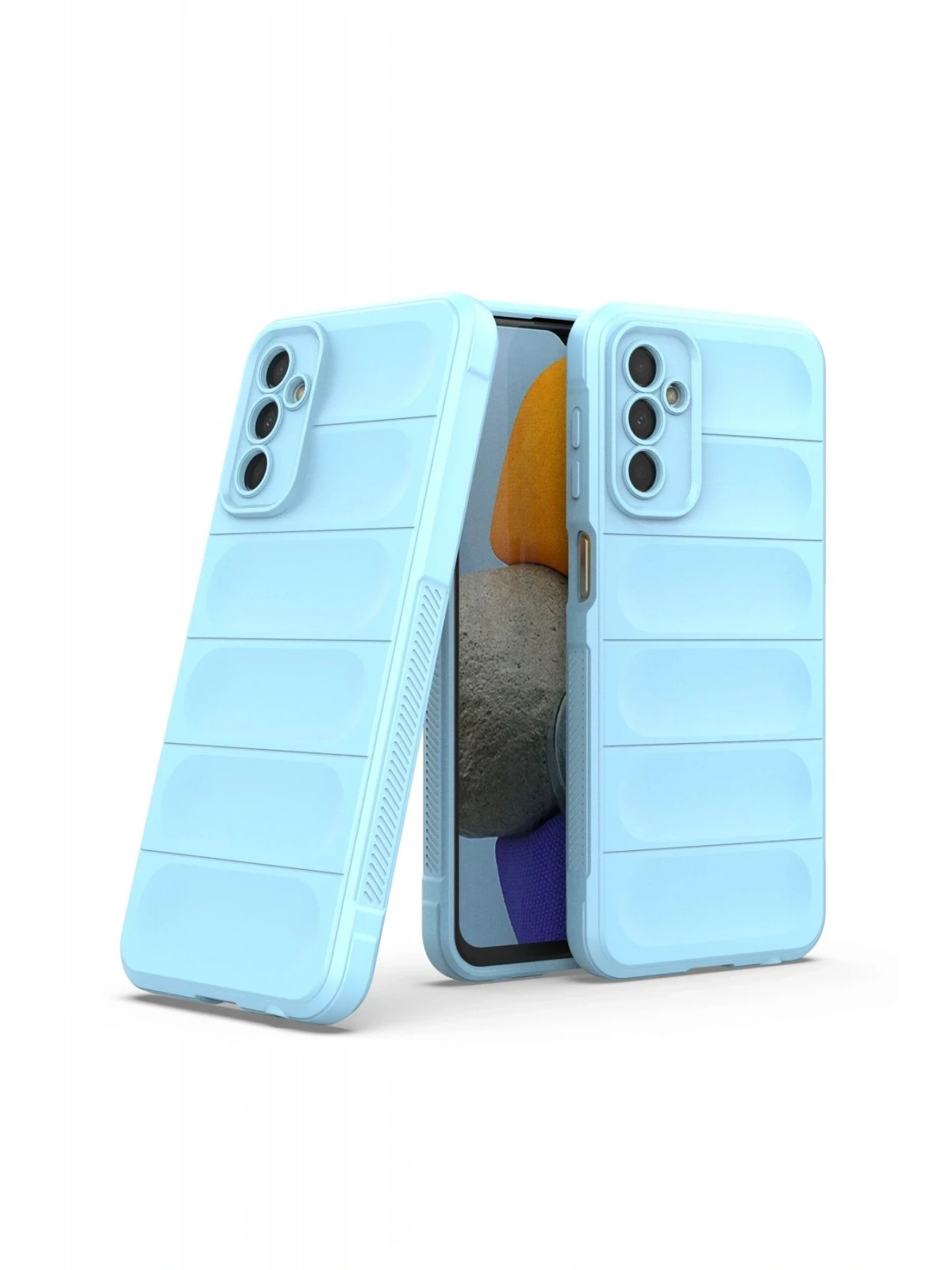 Newface Samsung Galaxy M23 Kılıf Optimum Silikon - Sky Blue