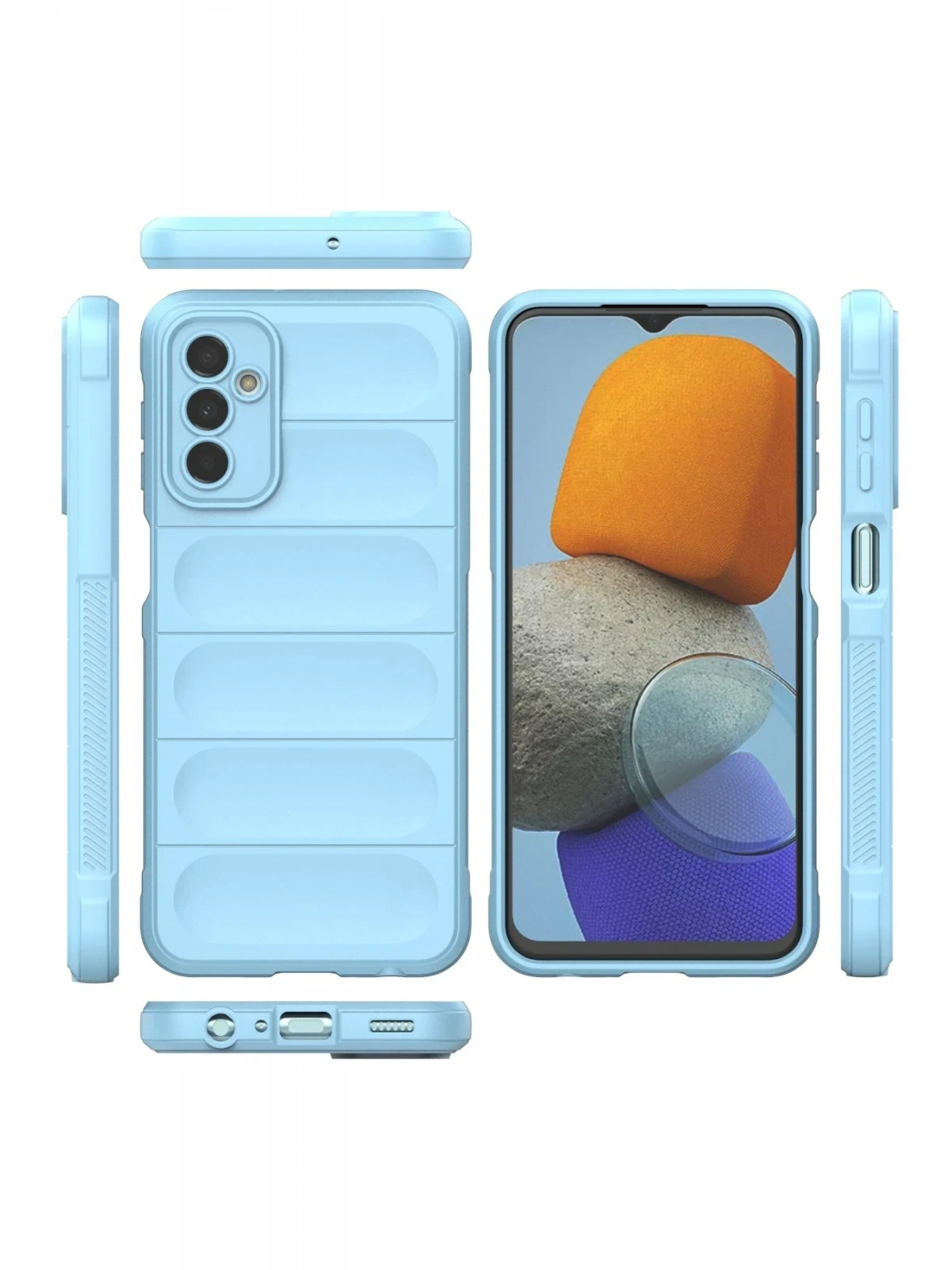 Newface Samsung Galaxy M23 Kılıf Optimum Silikon - Sky Blue