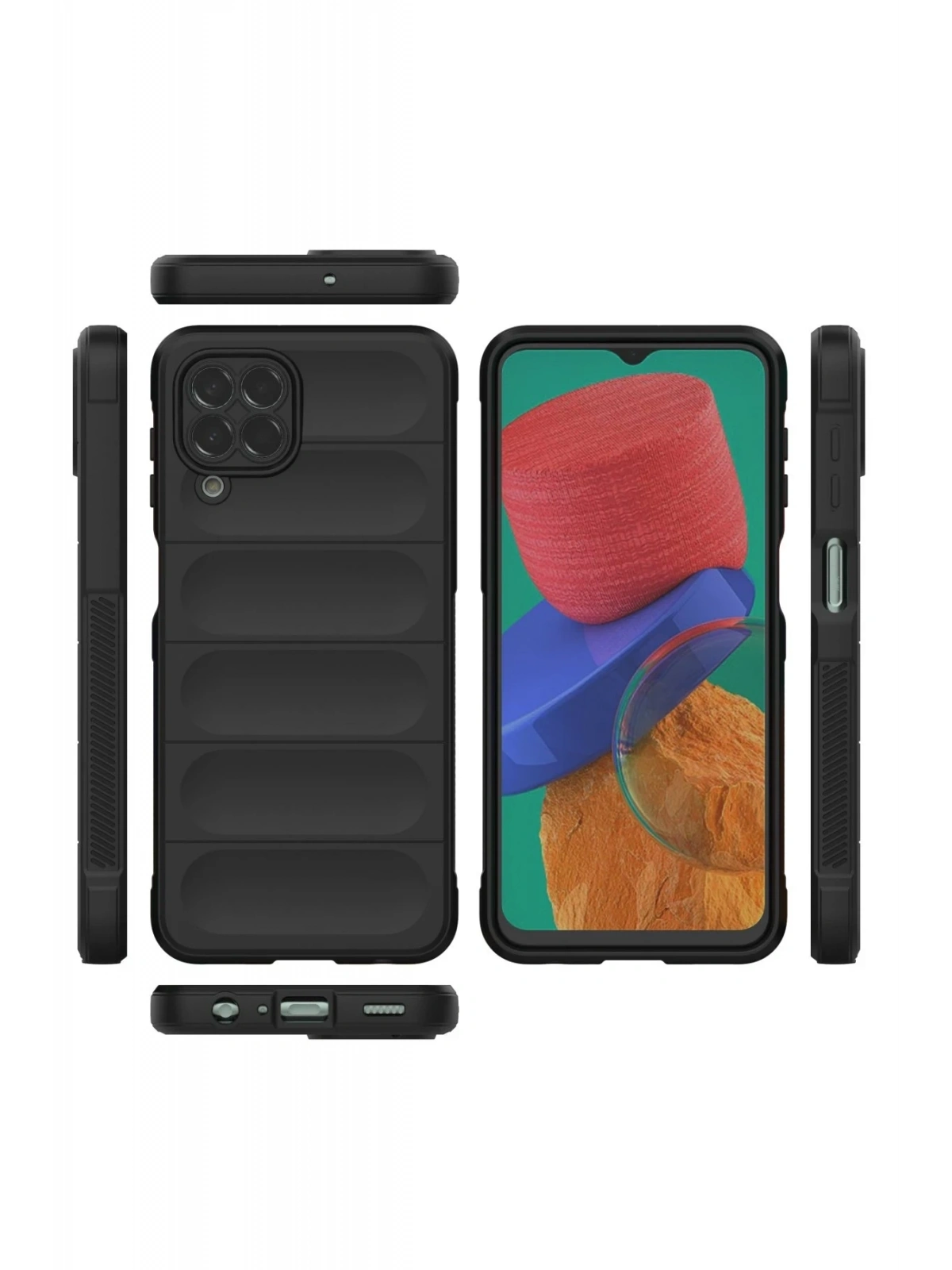 Newface Samsung Galaxy M33 Kılıf Optimum Silikon - Siyah