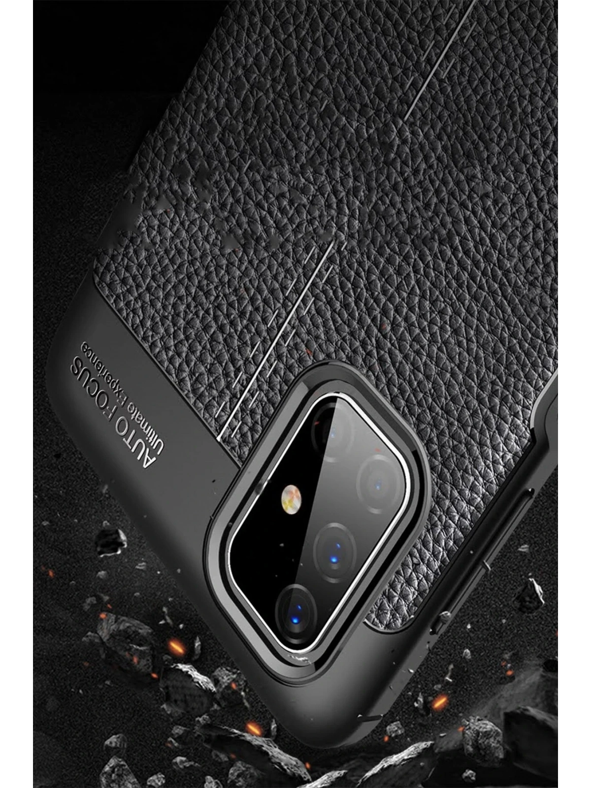 Newface Samsung Galaxy M51 Kılıf Auto Focus Kapak - Kırmızı