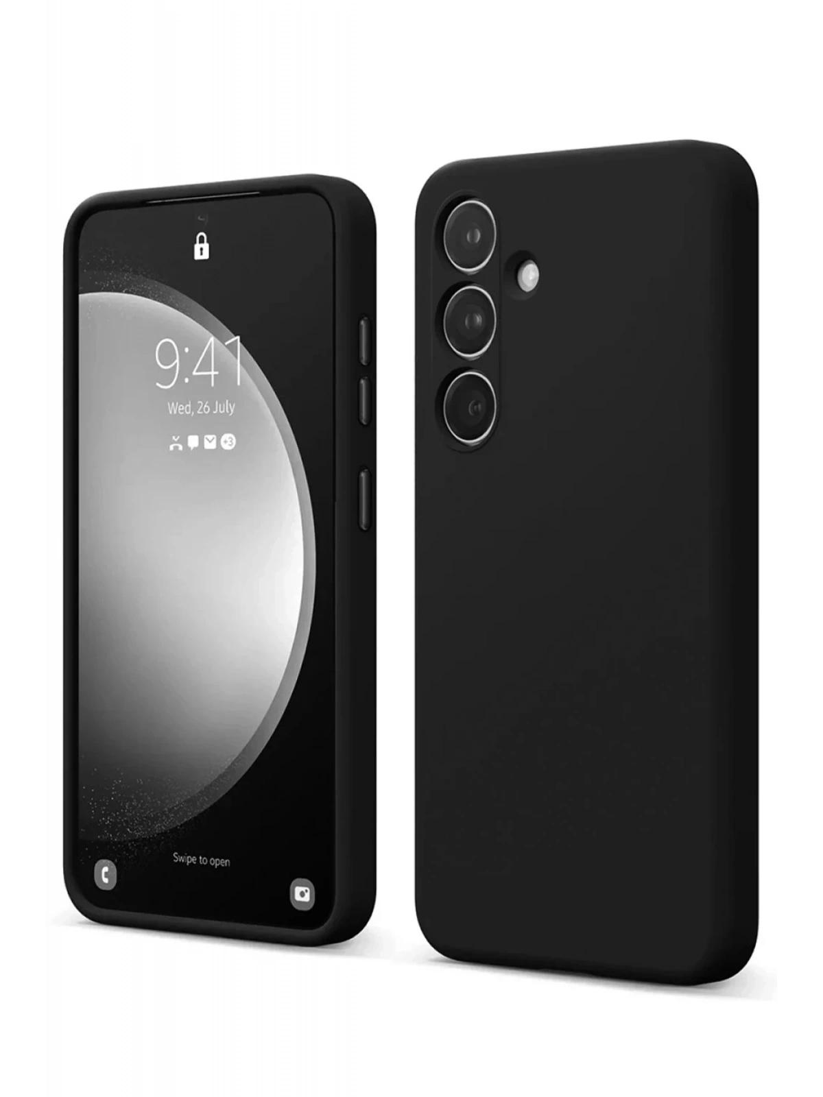 Newface Samsung Galaxy S24 FE Kılıf First Silikon - Siyah