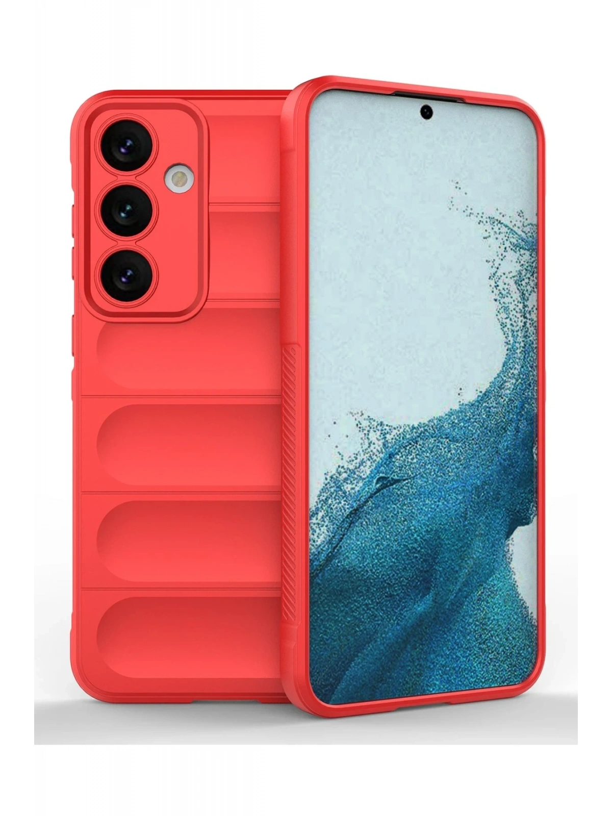 Newface Samsung Galaxy S24 Kılıf Optimum Silikon - Kırmızı