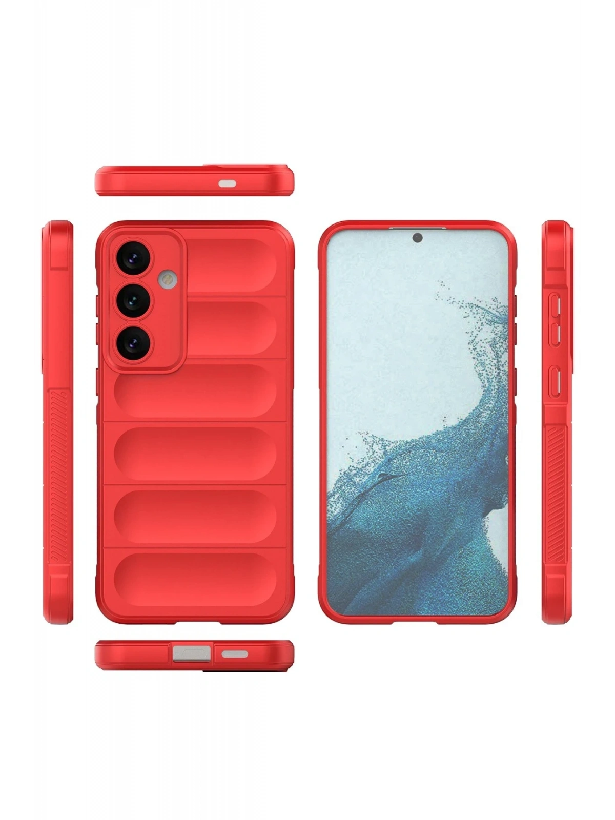Newface Samsung Galaxy S24 Kılıf Optimum Silikon - Kırmızı