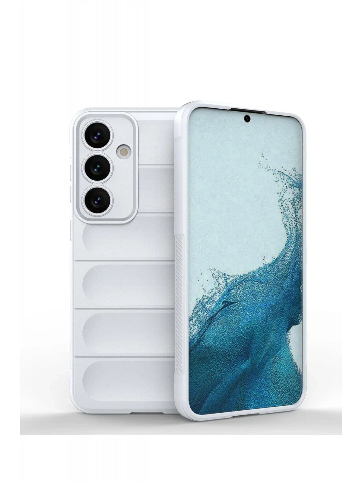 Newface Samsung Galaxy S24 Kılıf Optimum Silikon - Krem