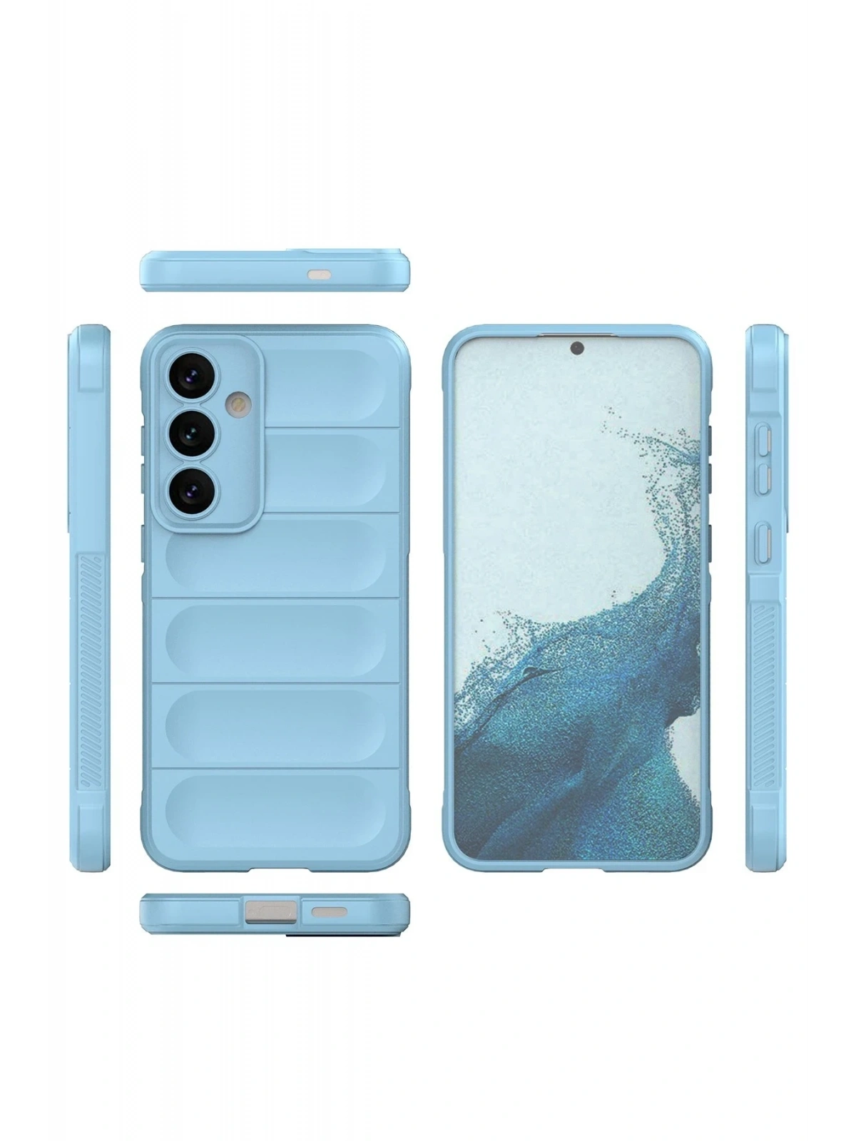 Newface Samsung Galaxy S24 Kılıf Optimum Silikon - Sky Blue