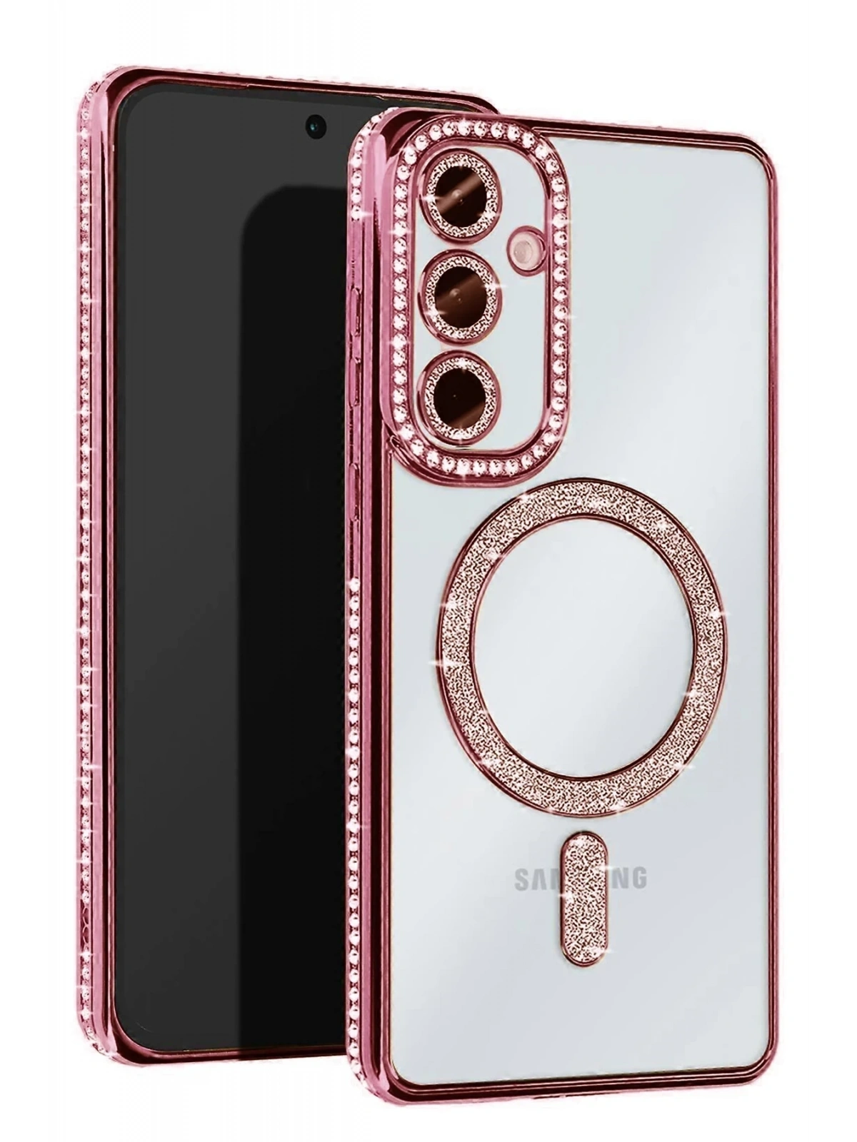 Newface Samsung Galaxy S25 Edge Joke Simli Magneticsafe Kılıf - Pembe