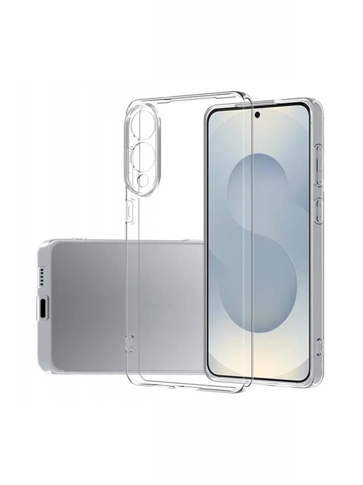 Newface Samsung Galaxy S25 Edge Kılıf Lüx Şeffaf Silikon