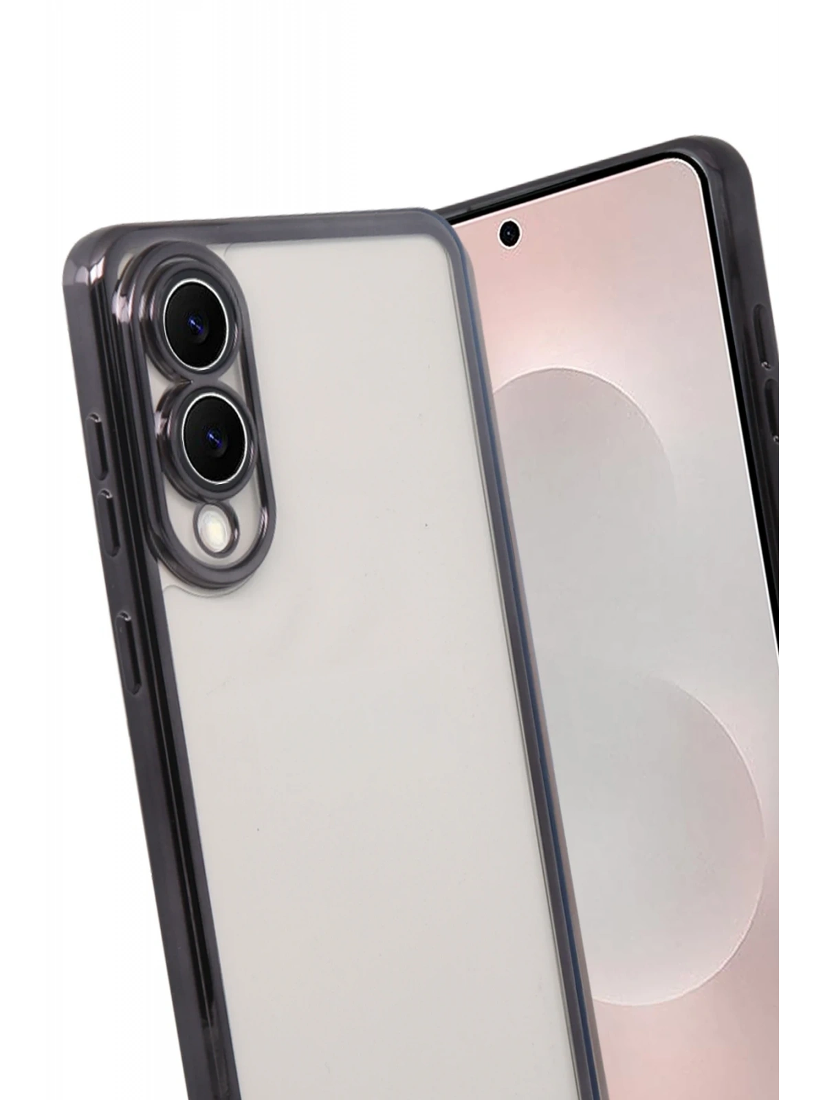 Newface Samsung Galaxy S25 Edge Razer Lensli Silikon - Siyah