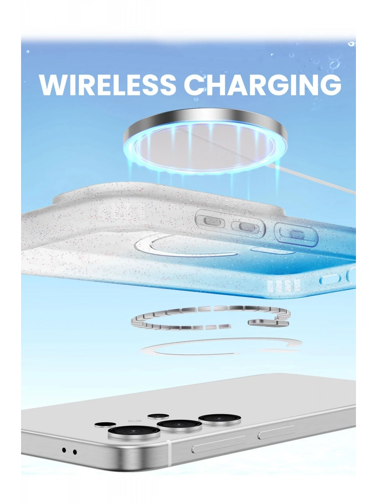Newface Samsung Galaxy S25 Plus Pummel Shiny Magsafe Kapak - Mor