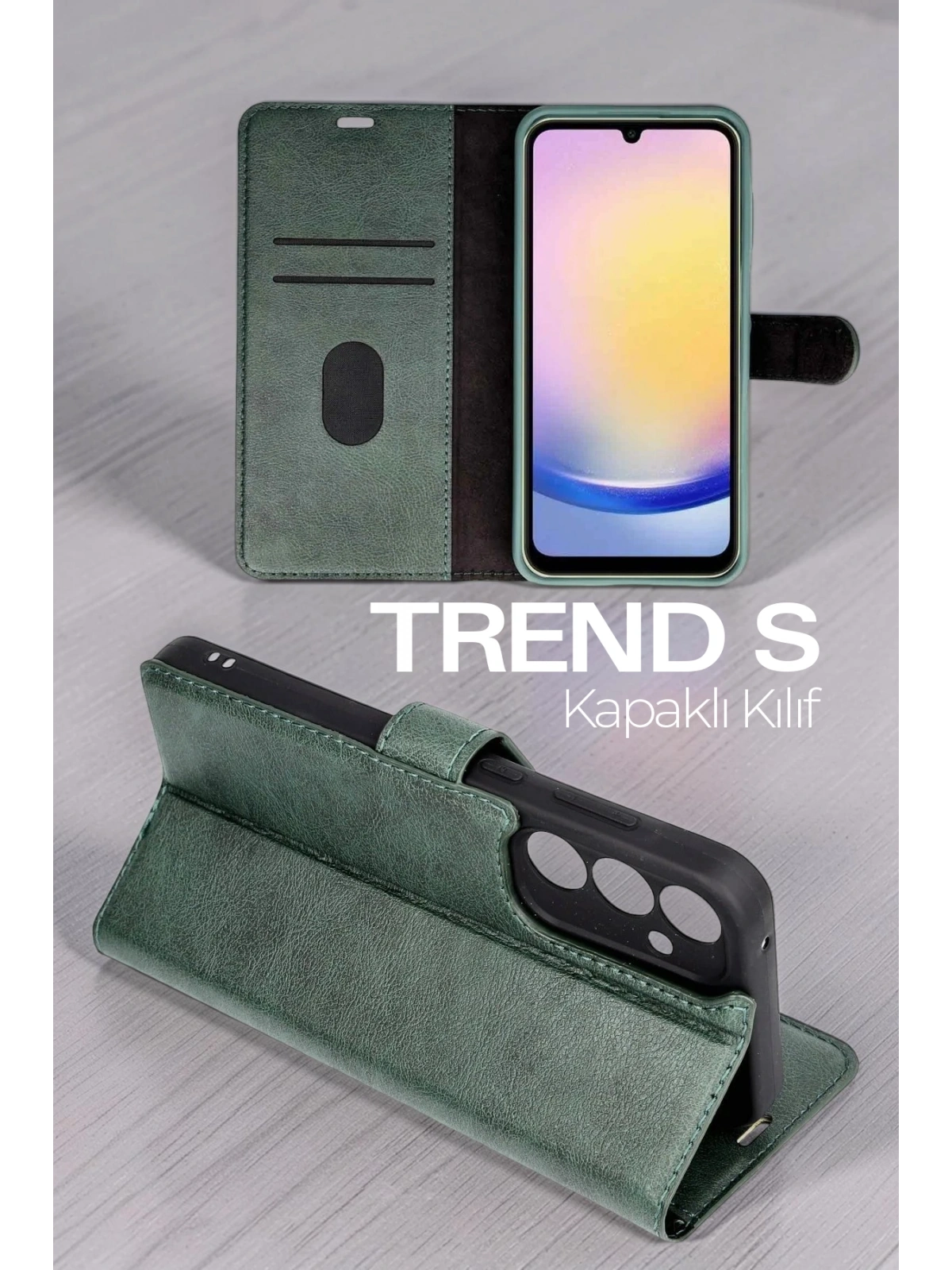 Newface Samsung Galaxy S26 Plus Trend S Plus Kapaklı Kılıf - Taba