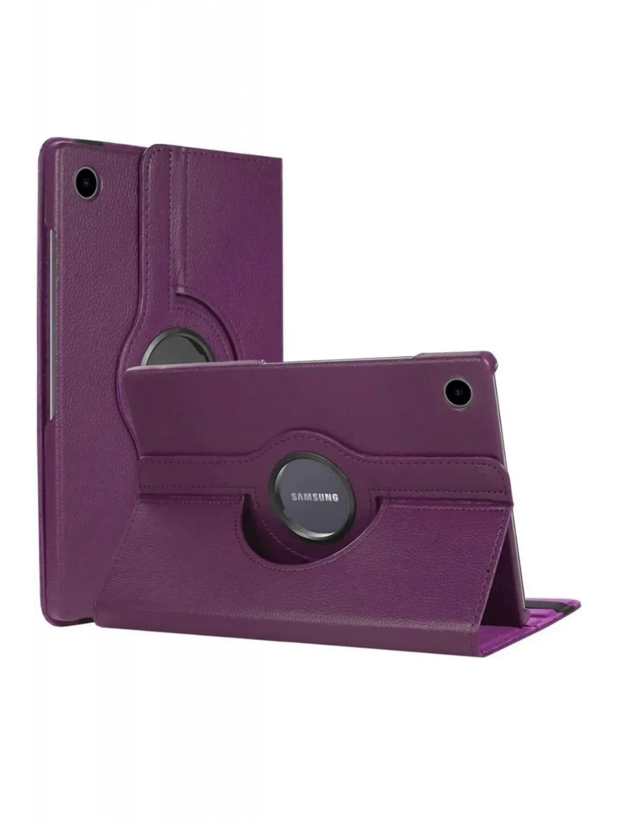 Newface Samsung Galaxy Tab A11 360 Tablet Deri Kılıf - Mürdüm