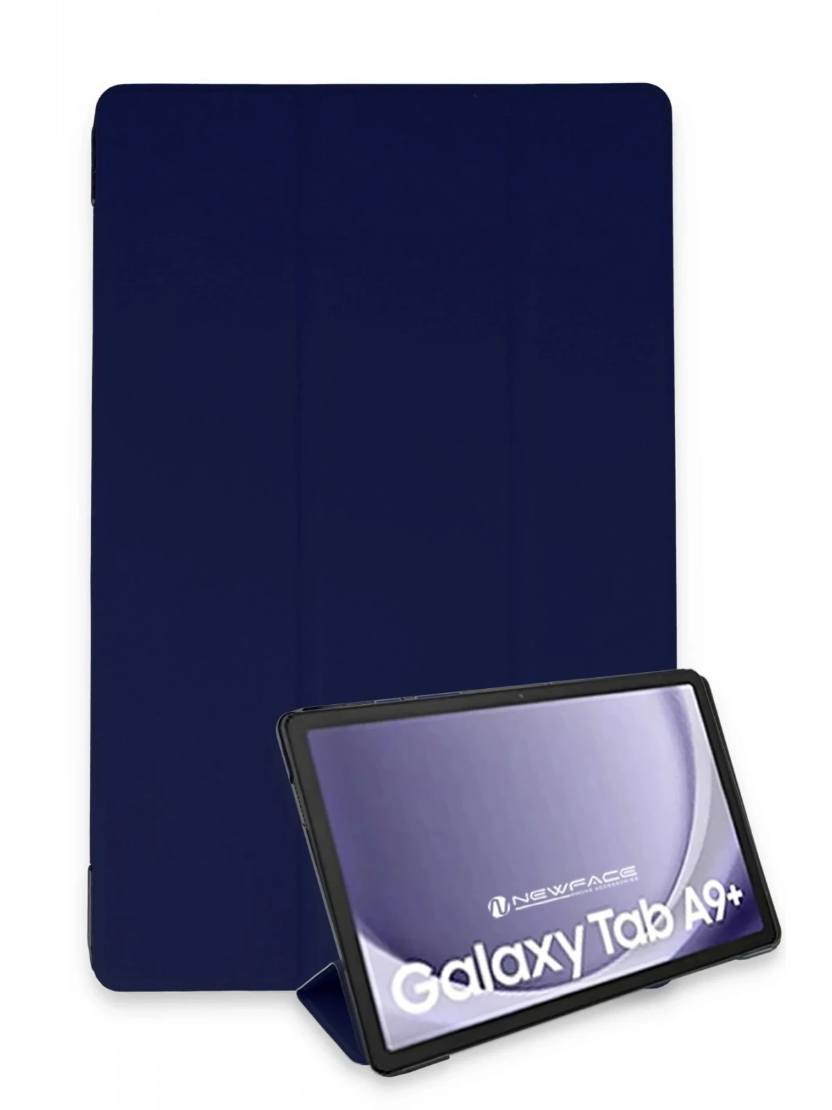 Newface Samsung Galaxy Tab A9 Plus Kılıf Tablet Smart Kılıf - Lacivert