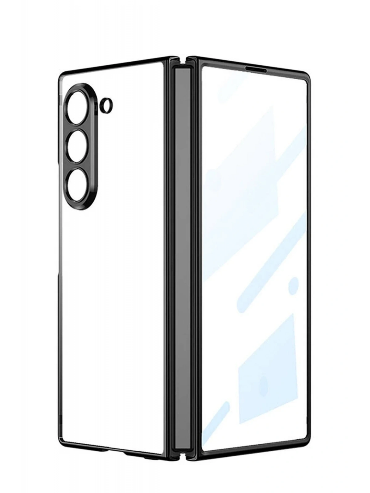 Newface Samsung Galaxy Z Fold 5 Kılıf Fold Element Kapak - Siyah