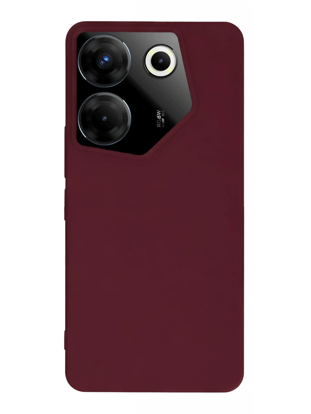 Newface Tecno Camon 20 Pro 5G Kılıf First Silikon - Bordo