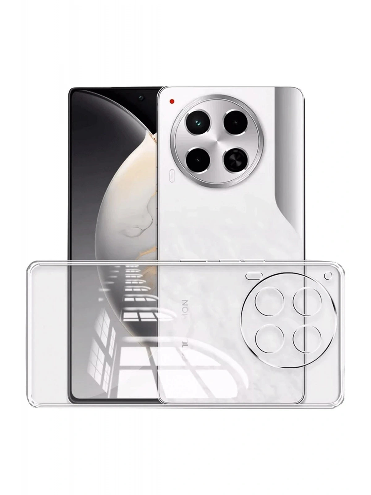 Newface Tecno Camon 30 Kılıf Lüx Şeffaf Silikon