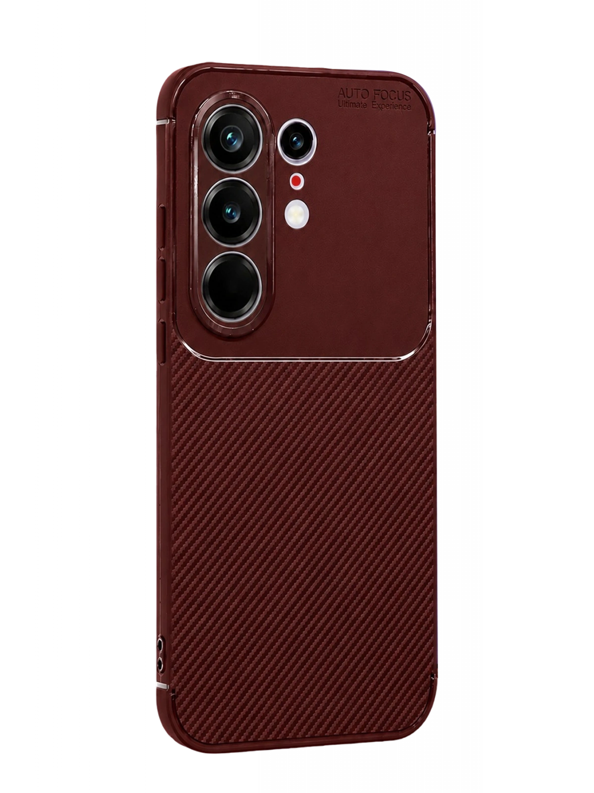 Newface Tecno Camon 50 Pro 5G Auto Focus Karbon Kapak - Bordo