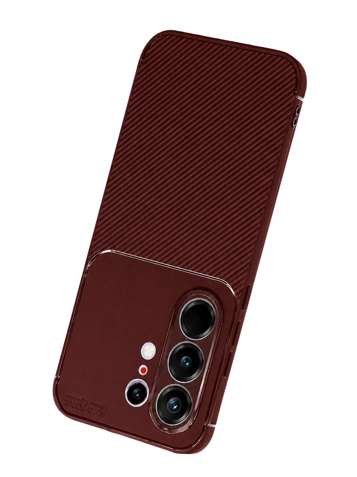 Newface Tecno Camon 50 Pro 5G Auto Focus Karbon Kapak - Bordo