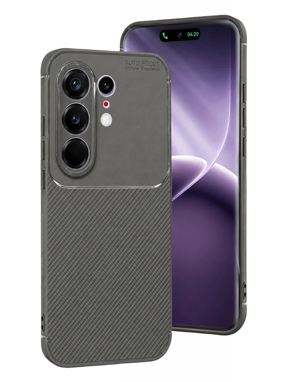 Newface Tecno Camon 50 Pro 5G Auto Focus Karbon Kapak - Gri