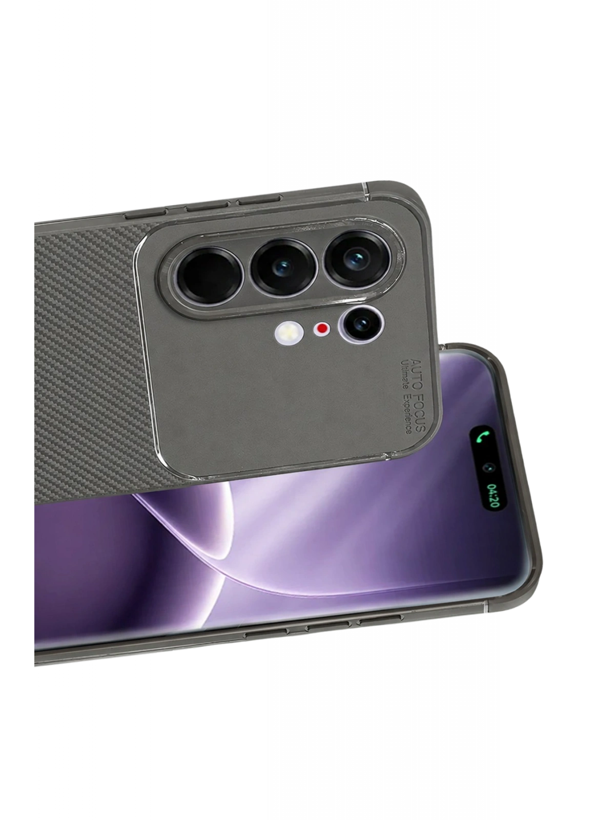 Newface Tecno Camon 50 Pro 5G Auto Focus Karbon Kapak - Gri