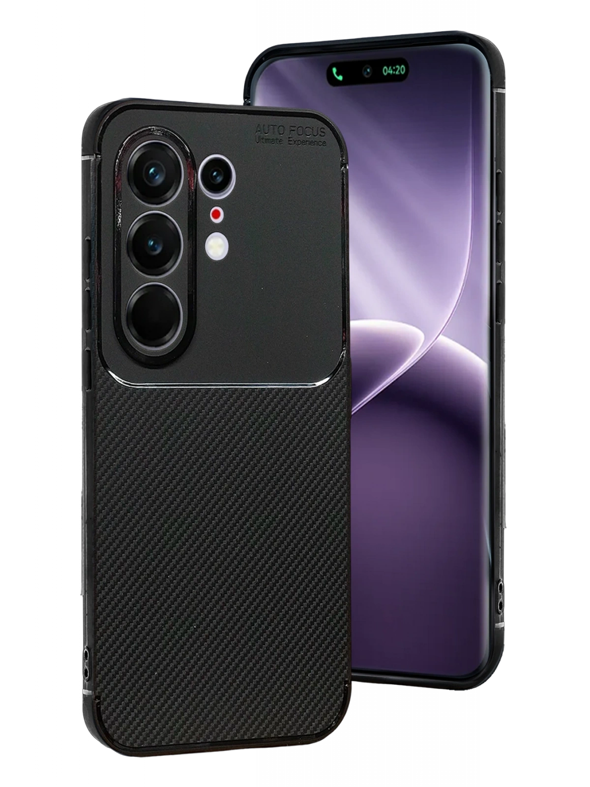 Newface Tecno Camon 50 Pro 5G Auto Focus Karbon Kapak - Siyah