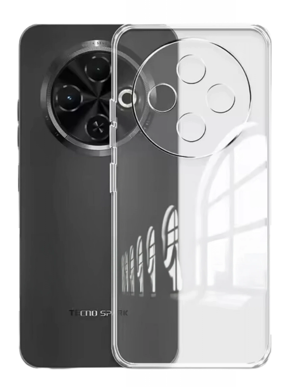 Newface Tecno Spark 30C Kılıf Lüx Şeffaf Silikon