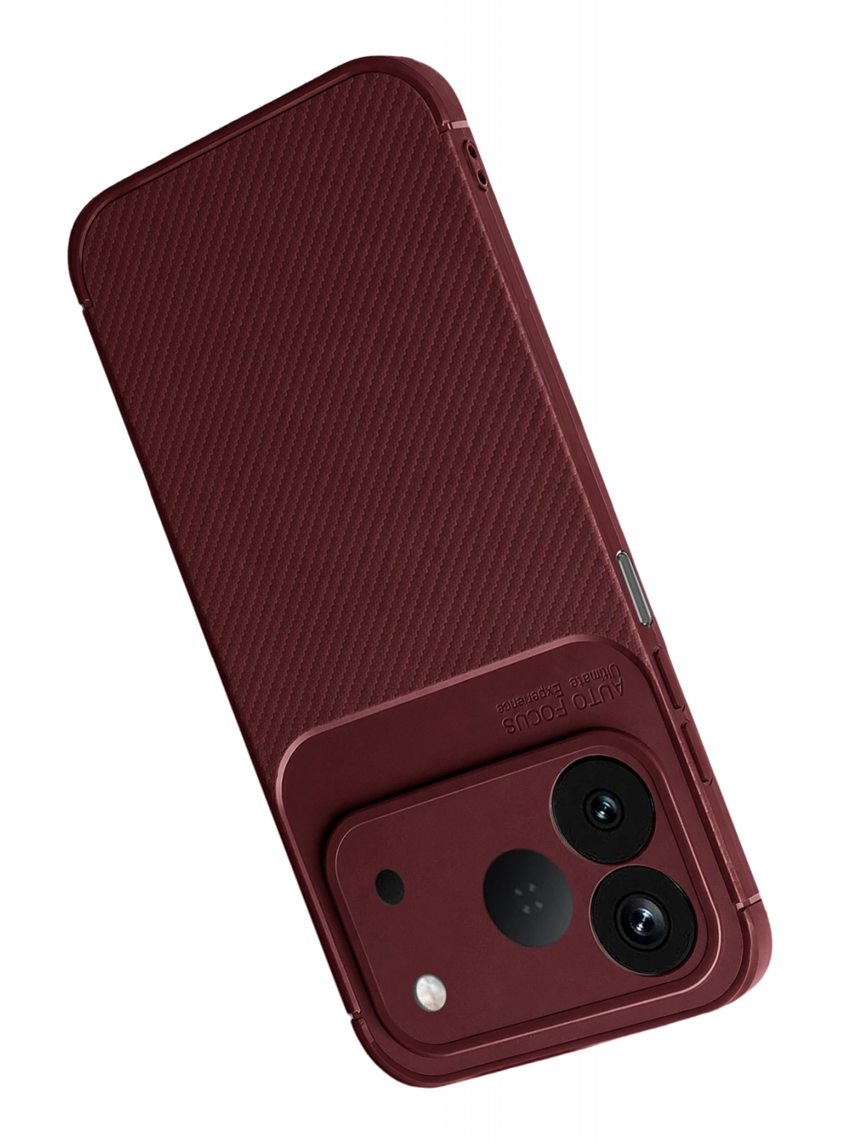 Newface Tecno Spark 50 4G Auto Focus Karbon Kapak - Bordo