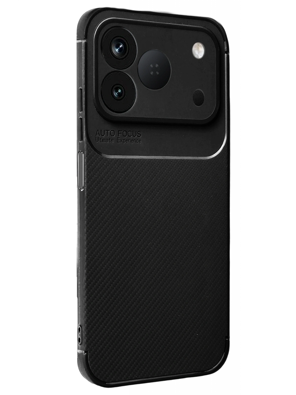 Newface Tecno Spark 50 4G Auto Focus Karbon Kapak - Siyah