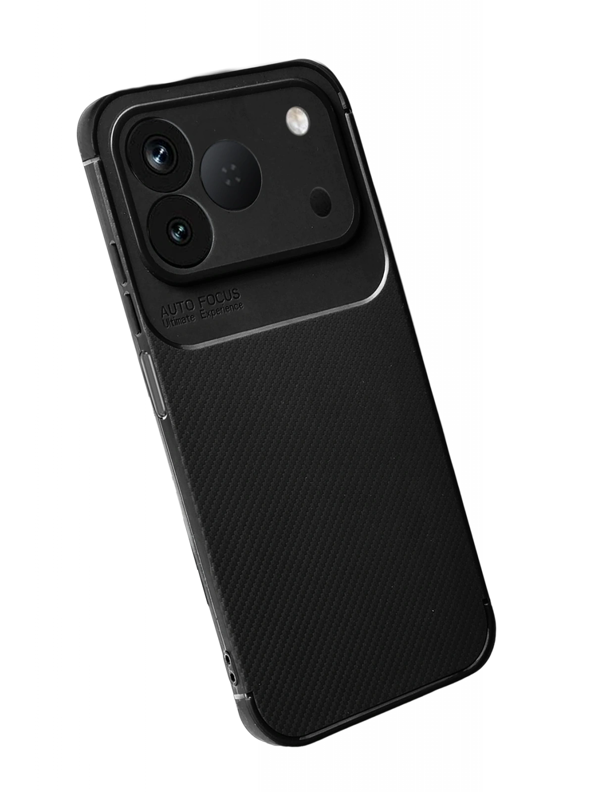 Newface Tecno Spark 50 4G Auto Focus Karbon Kapak - Siyah