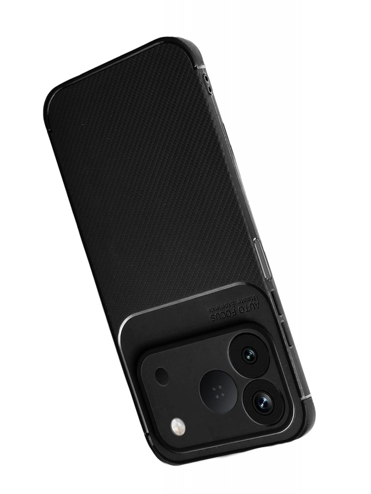 Newface Tecno Spark 50 4G Auto Focus Karbon Kapak - Siyah