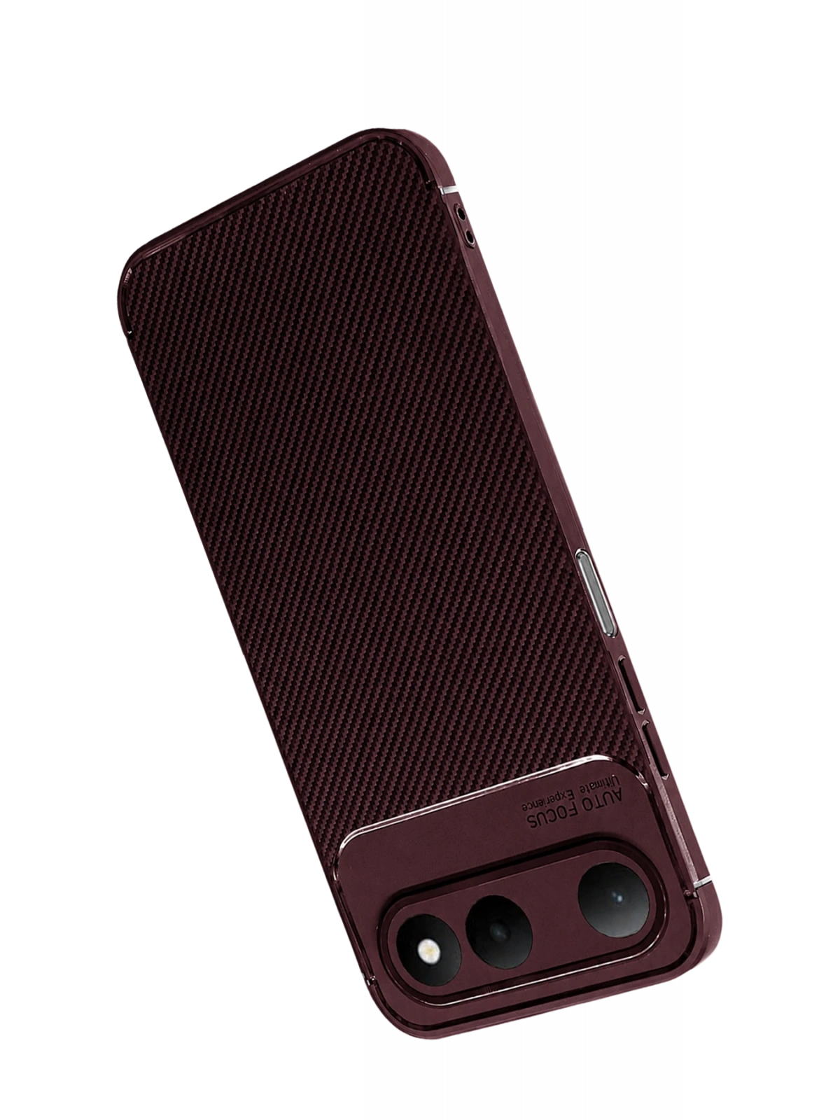Newface Tecno Spark 50 5G Auto Focus Karbon Kapak - Bordo