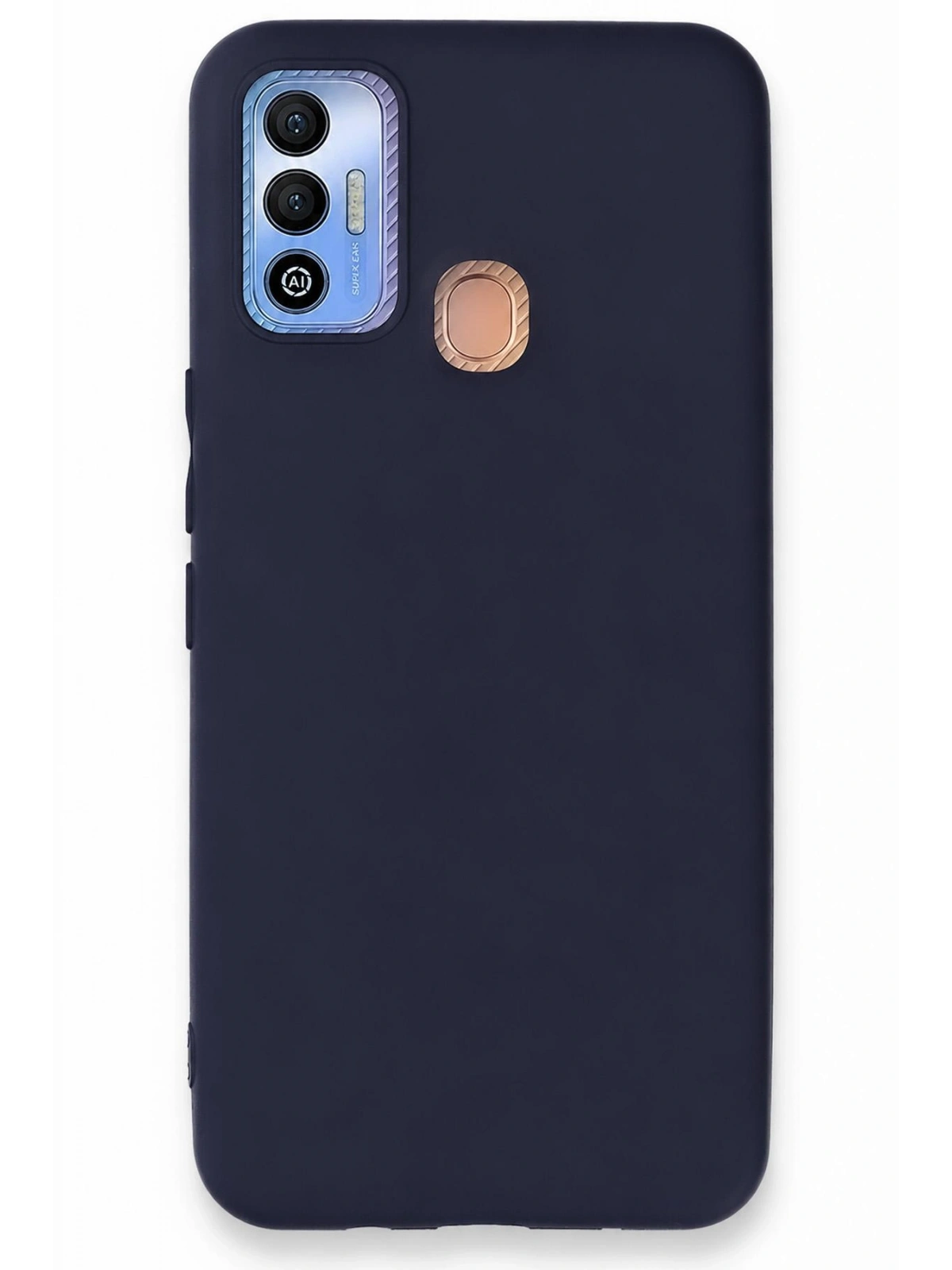 Newface Tecno Spark 7T Kılıf First Silikon - Lacivert