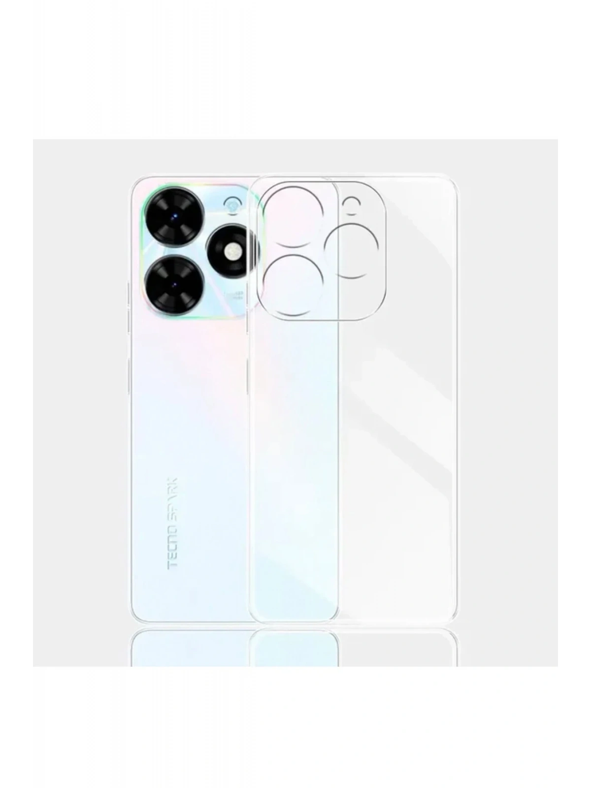 Newface Tecno Spark Go 2024 Kılıf Lüx Şeffaf Silikon